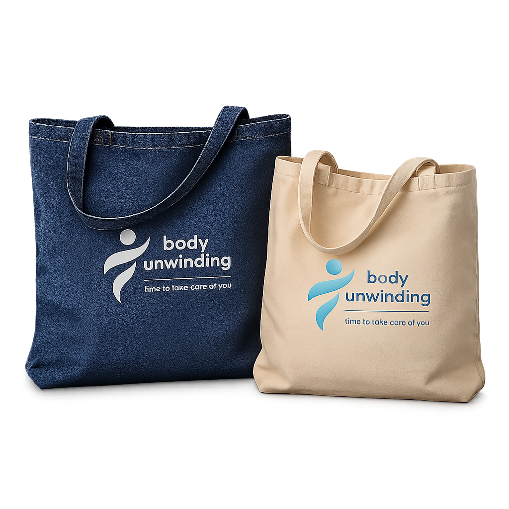 Body Unwinding Tote Bags